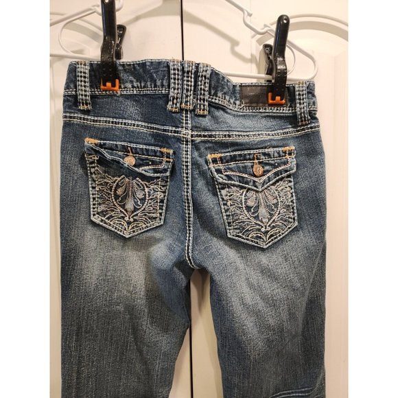 Twenty One Black By Rue 21 Size 5/6 Regular Bootcut Women's Denim Jeans Mid Rise - Picture 2 of 11